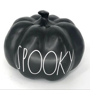 Rae Dunn Spooky Pumpkin Black Halloween Decor Large Letter